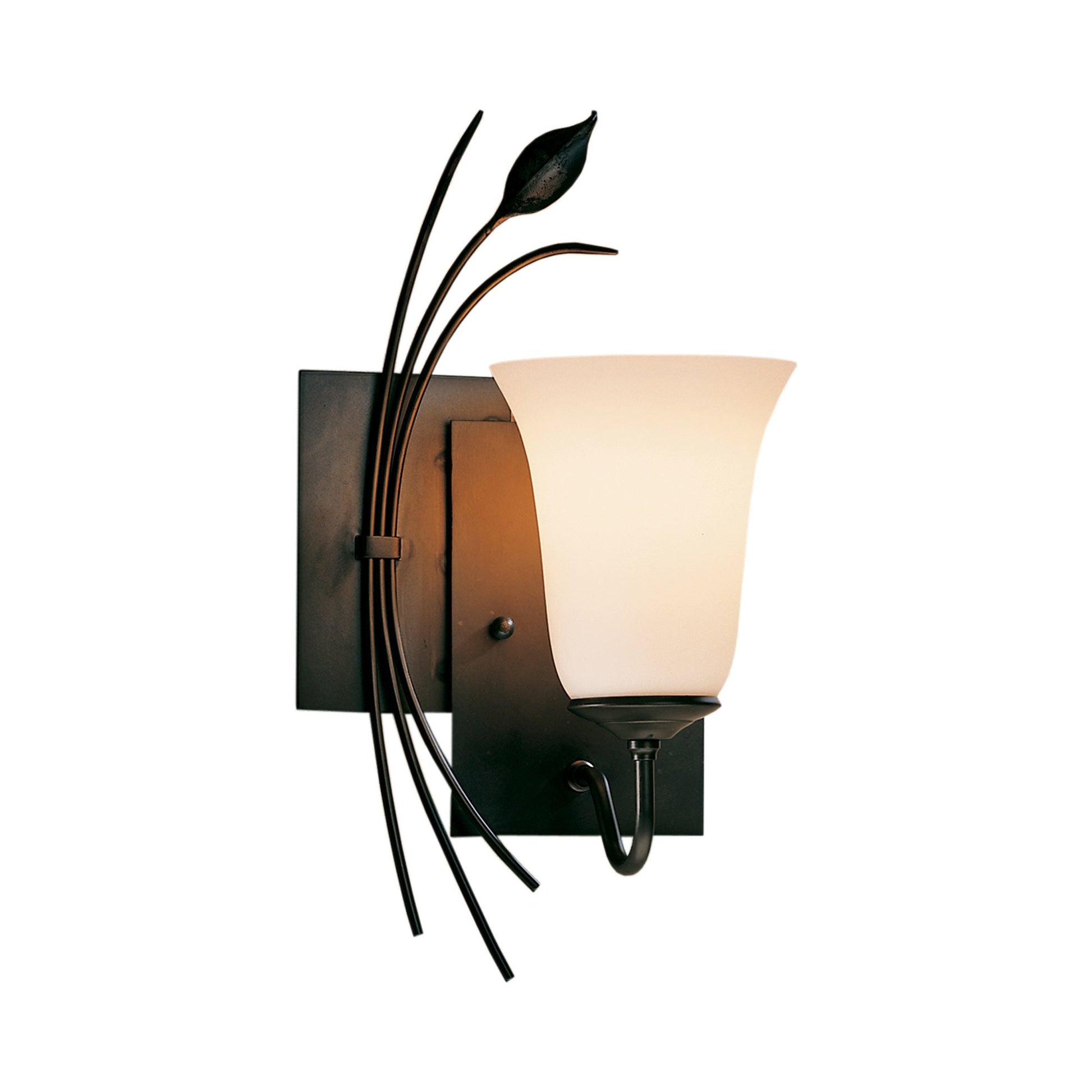 Forged Leaf Bath Wall Light in Detail.