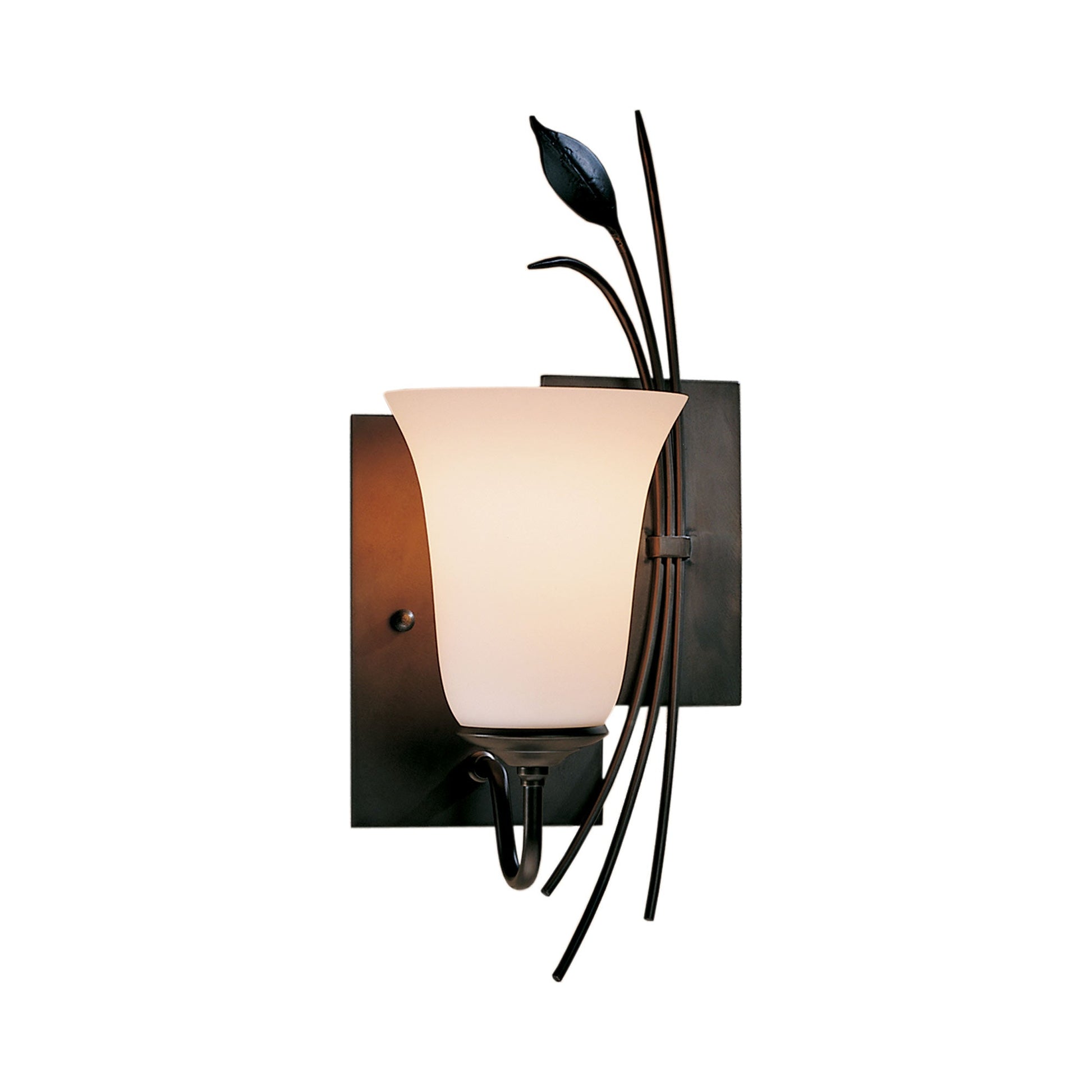 Forged Leaf Bath Wall Light in Detail.
