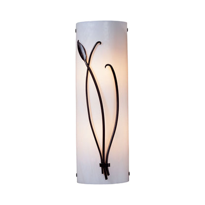 Forged Leaf Stem Bath Wall Light in Detail.