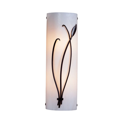 Forged Leaf Stem Bath Wall Light in Detail.