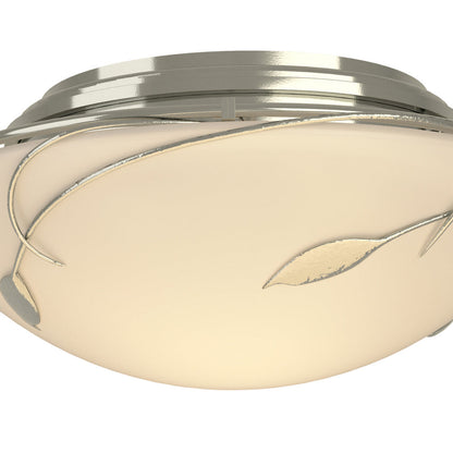 Forged Leaves Flush Mount Ceiling Light in Detail.