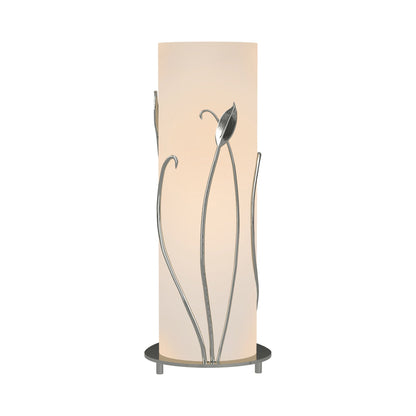 Forged Leaves Table Lamp in Sterling.