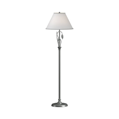 Forged Leaves Vase Floor Lamp in Vintage Platinum.