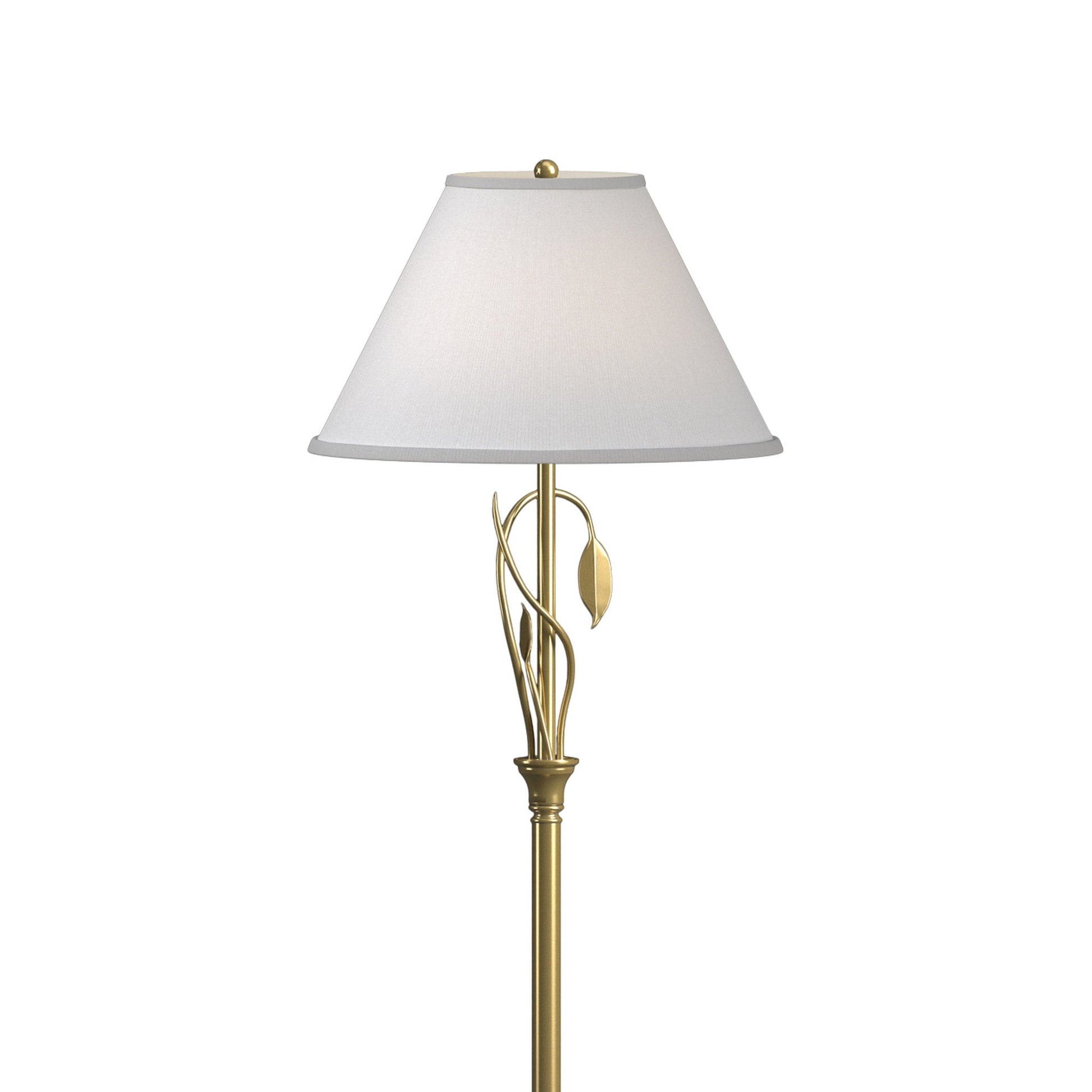 Forged Leaves Vase Floor Lamp in Detail.