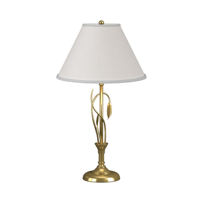 Forged Leaves Vase Table Lamp in Modern Brass.