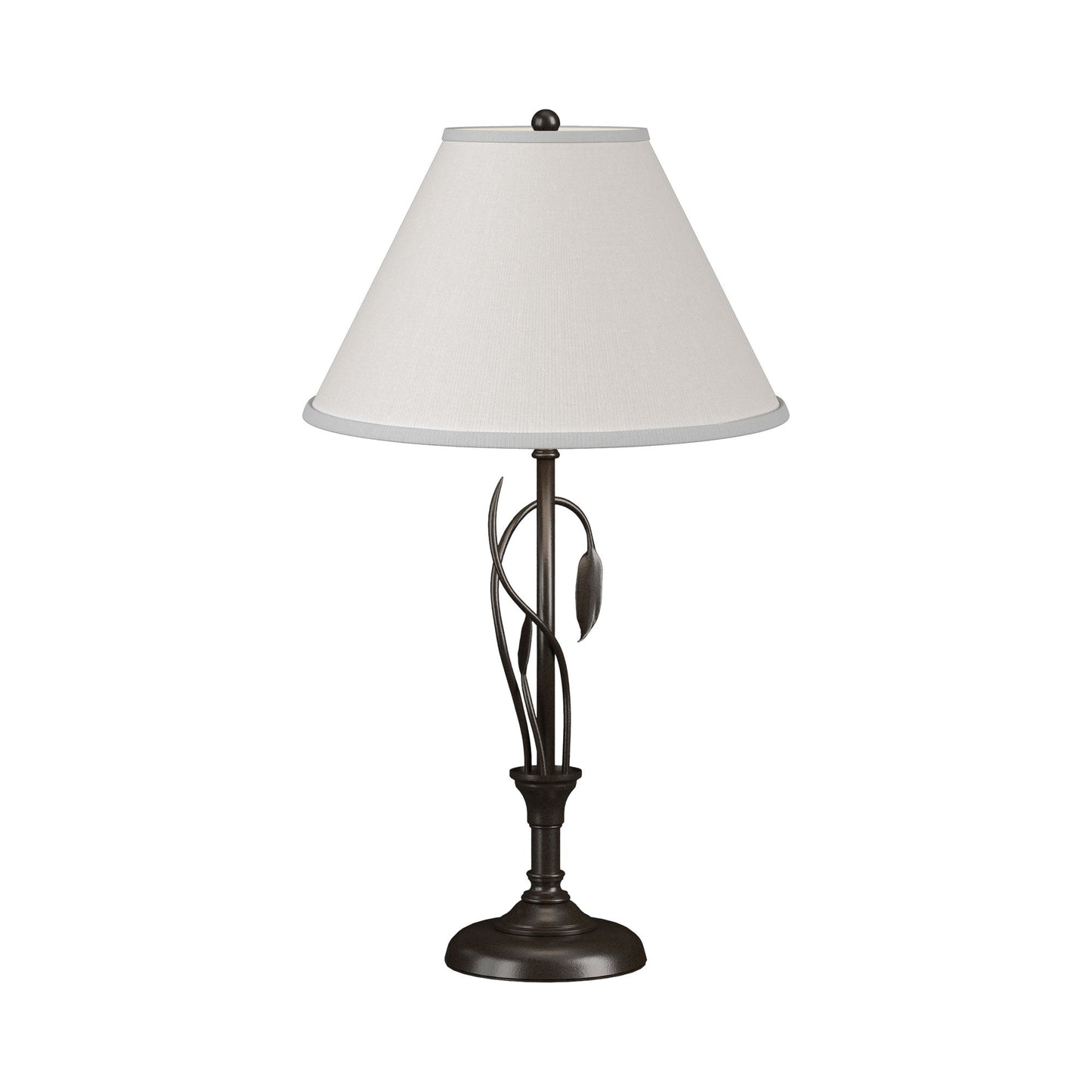 Forged Leaves Vase Table Lamp in Oil Rubbed Bronze.