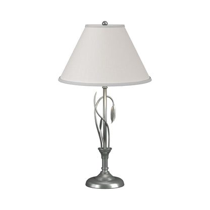 Forged Leaves Vase Table Lamp in Vintage Platinum.