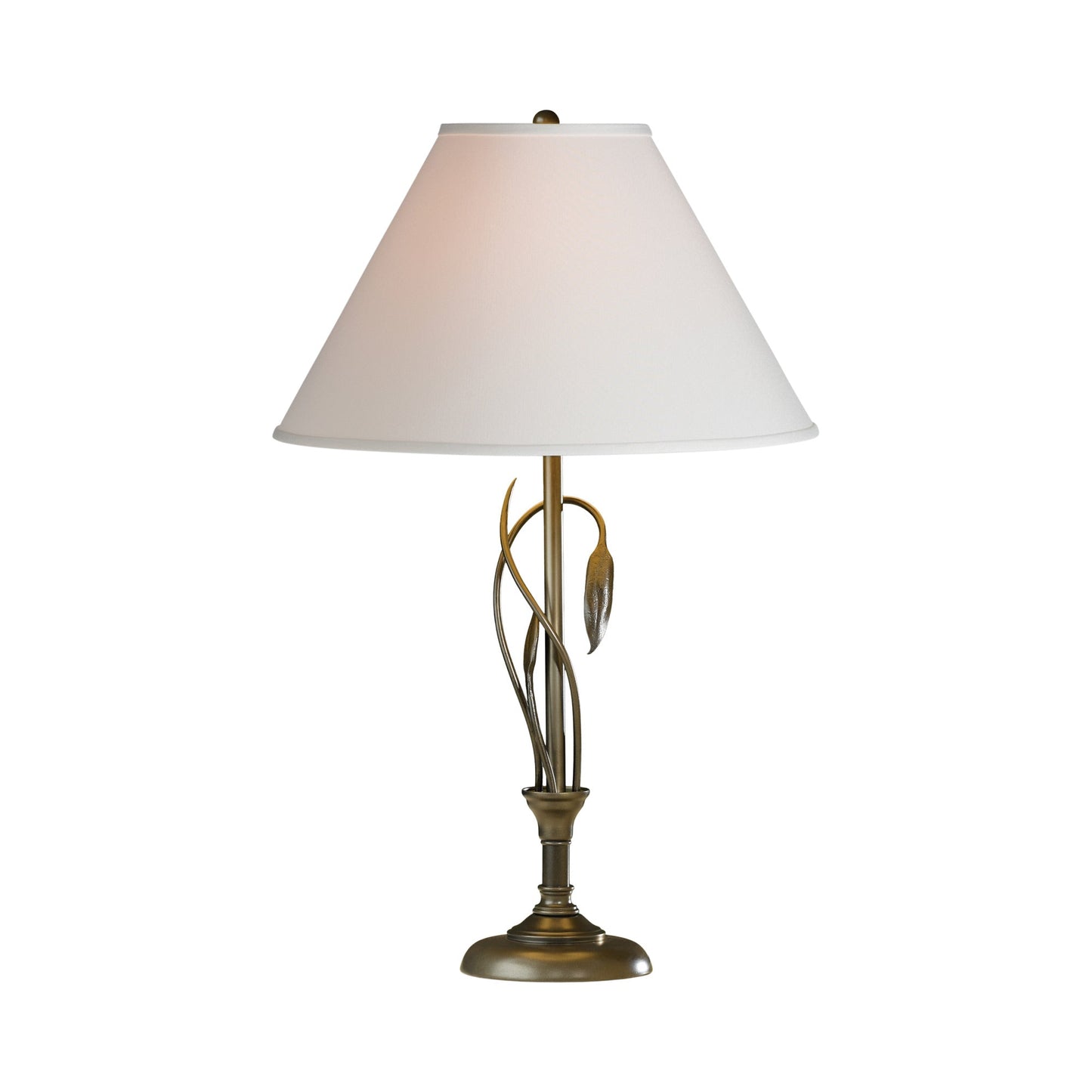 Forged Leaves Vase Table Lamp in Detail.