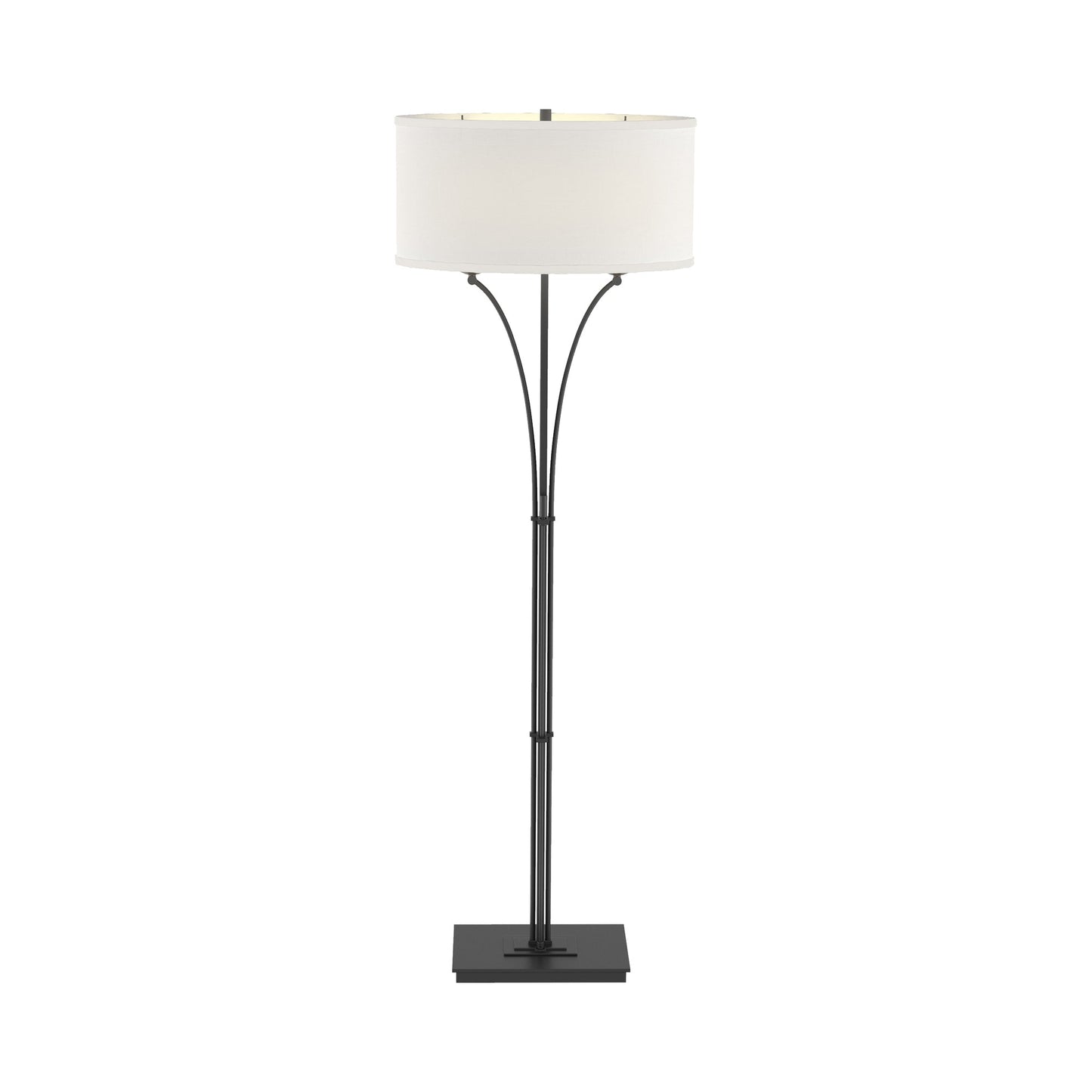 Formae Contemporary Floor Lamp in Black/Natural Anna.