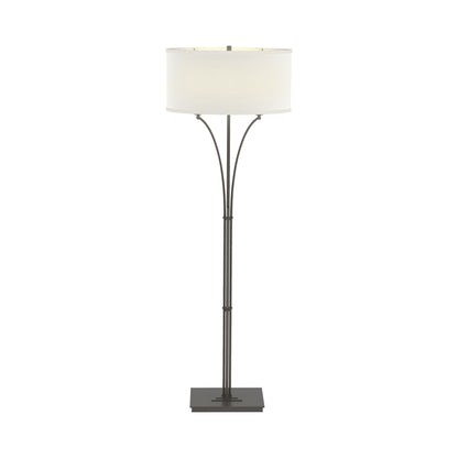 Formae Contemporary Floor Lamp in Dark Smoke/Natural Anna.