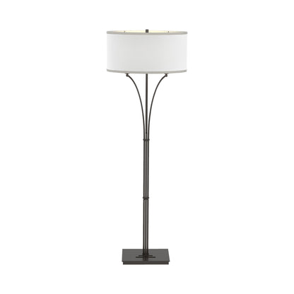 Formae Contemporary Floor Lamp in Oil Rubbed Bronze/Natural Anna.