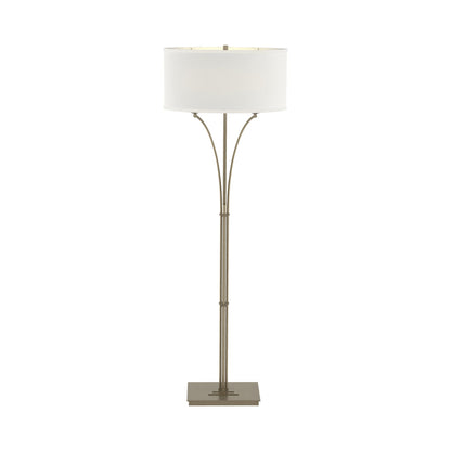 Formae Contemporary Floor Lamp in Soft Gold/Natural Anna.