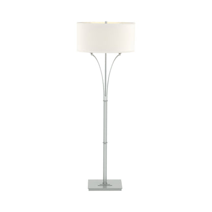 Formae Contemporary Floor Lamp in Vintage Platinum/Flax.