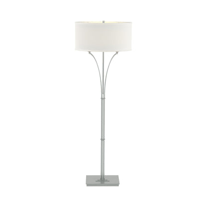 Formae Contemporary Floor Lamp in Vintage Platinum/Natural Anna.