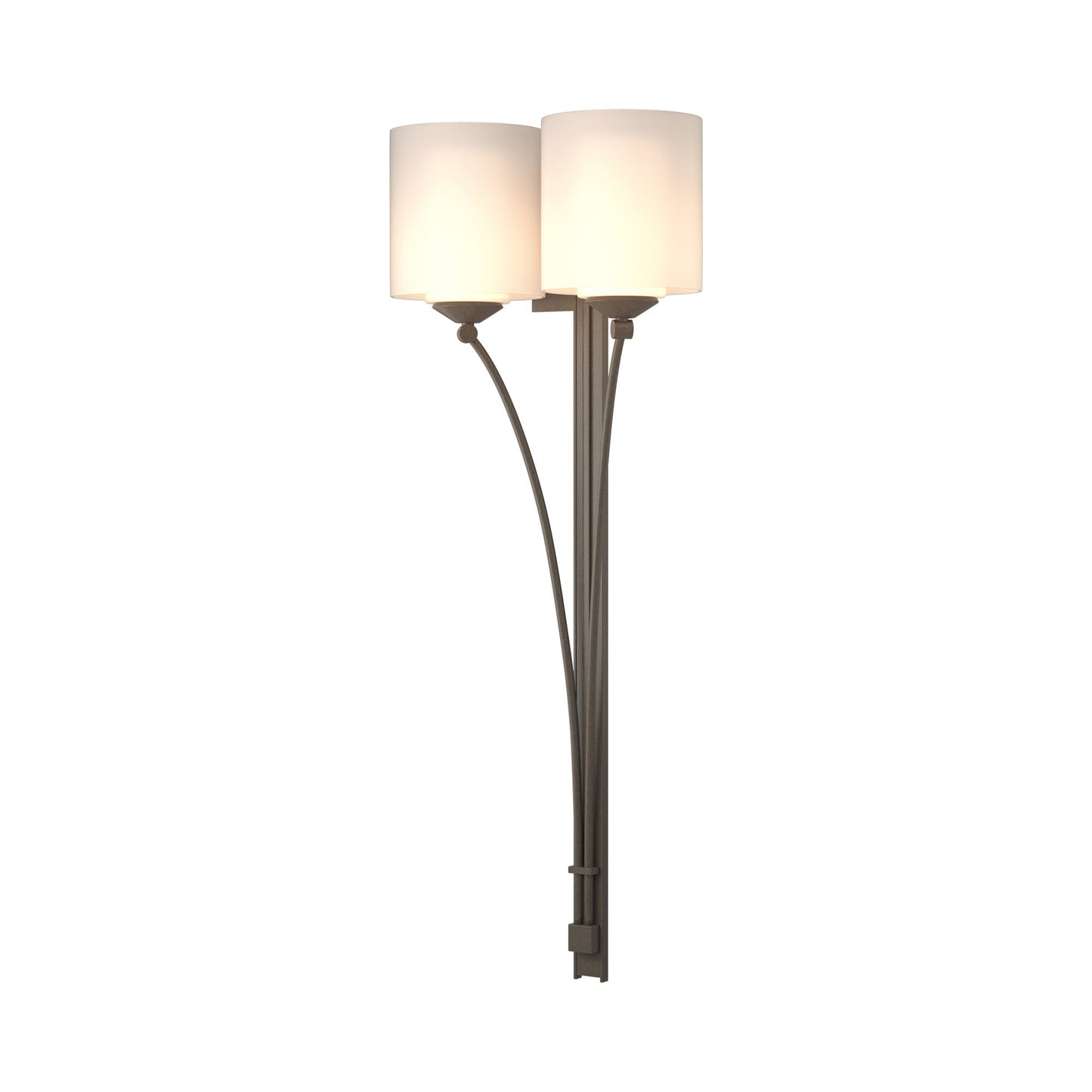 Formae Contemporary Wall Light in Dark Smoke (2-Light).