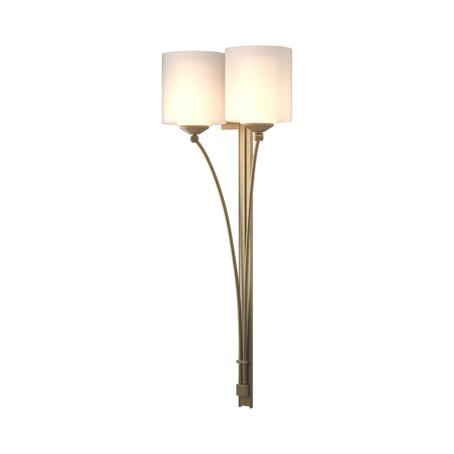 Formae Contemporary Wall Light in Soft Gold (2-Light).