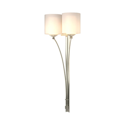 Formae Contemporary Wall Light in Sterling (2-Light).