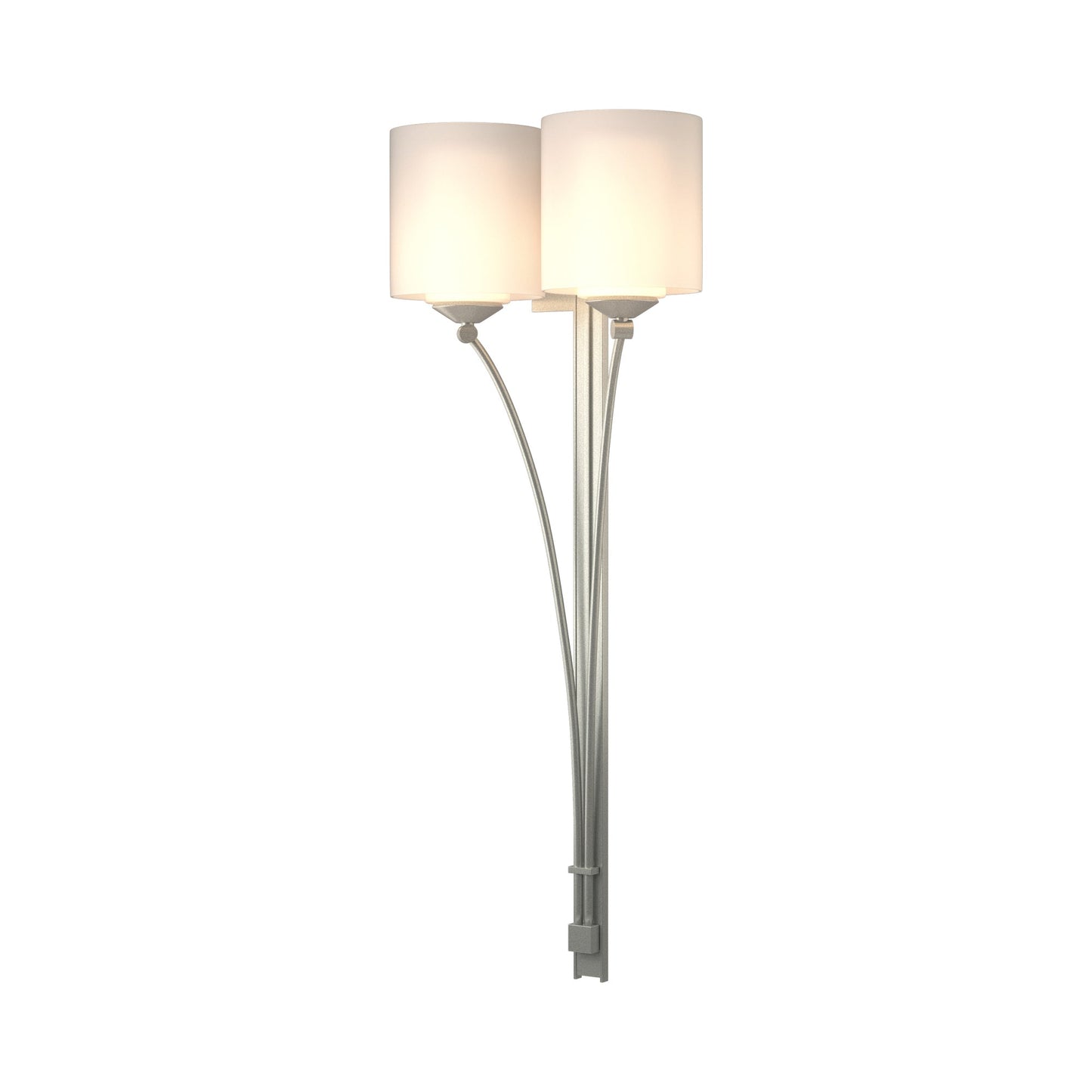 Formae Contemporary Wall Light in Vintage Platinum (2-Light).