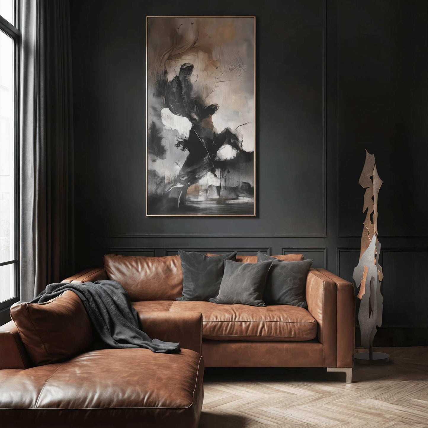 Fracture Floor Lamp in living room.