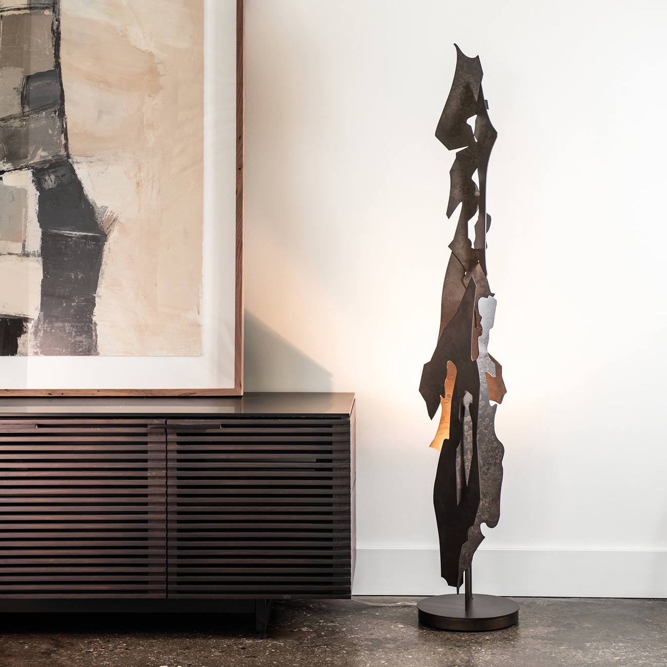 Fracture Floor Lamp in living room.