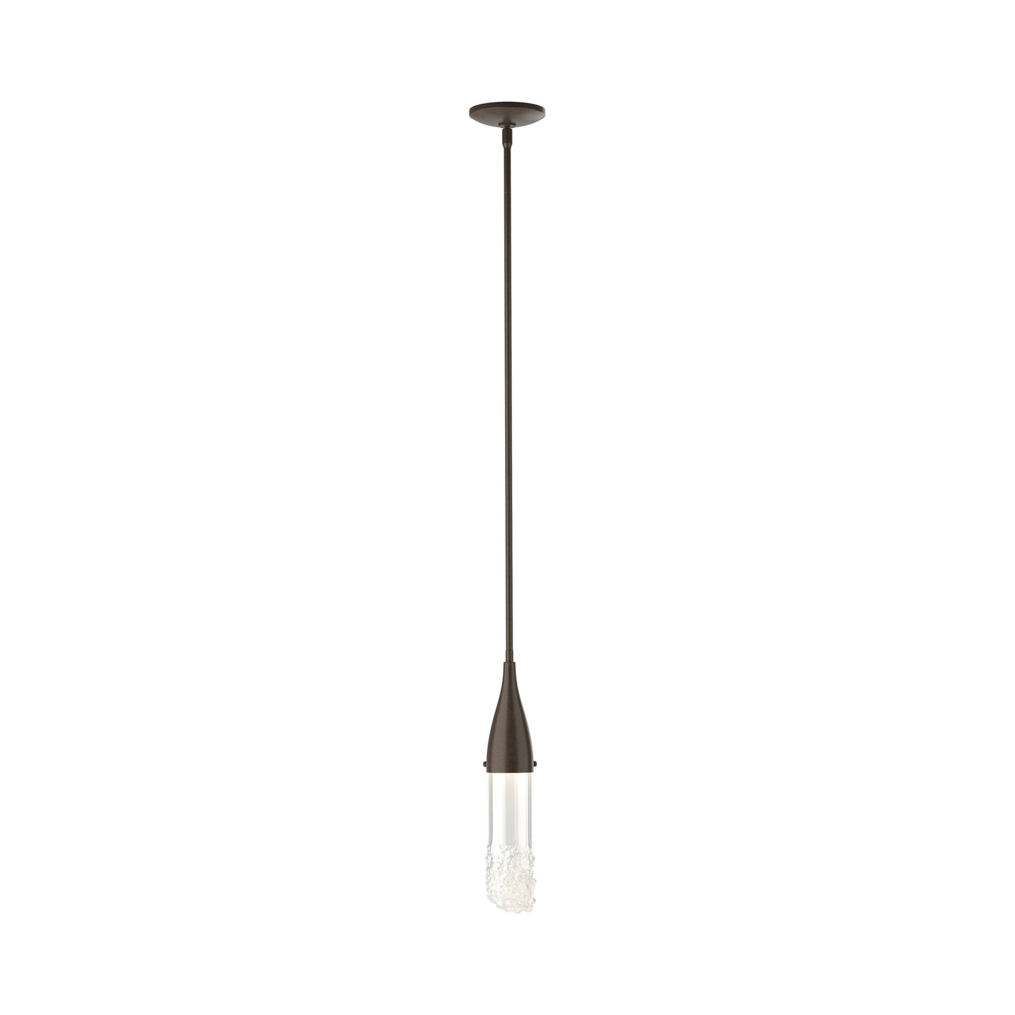 Fritz Glass Mini Pendant Light in Bronze.