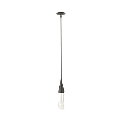 Fritz Glass Mini Pendant Light in Dark Smoke.