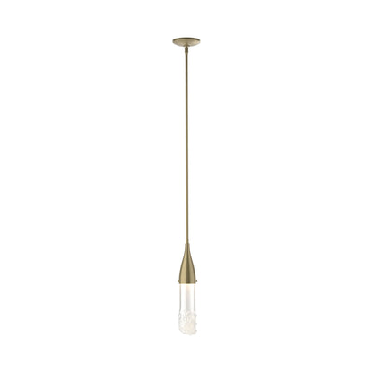Fritz Glass Mini Pendant Light in Soft Gold.