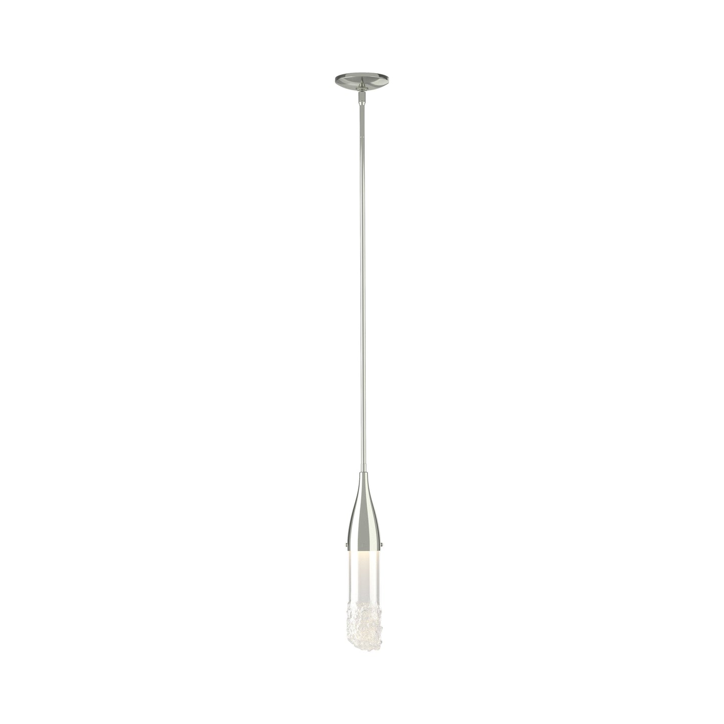 Fritz Glass Mini Pendant Light in Sterling.
