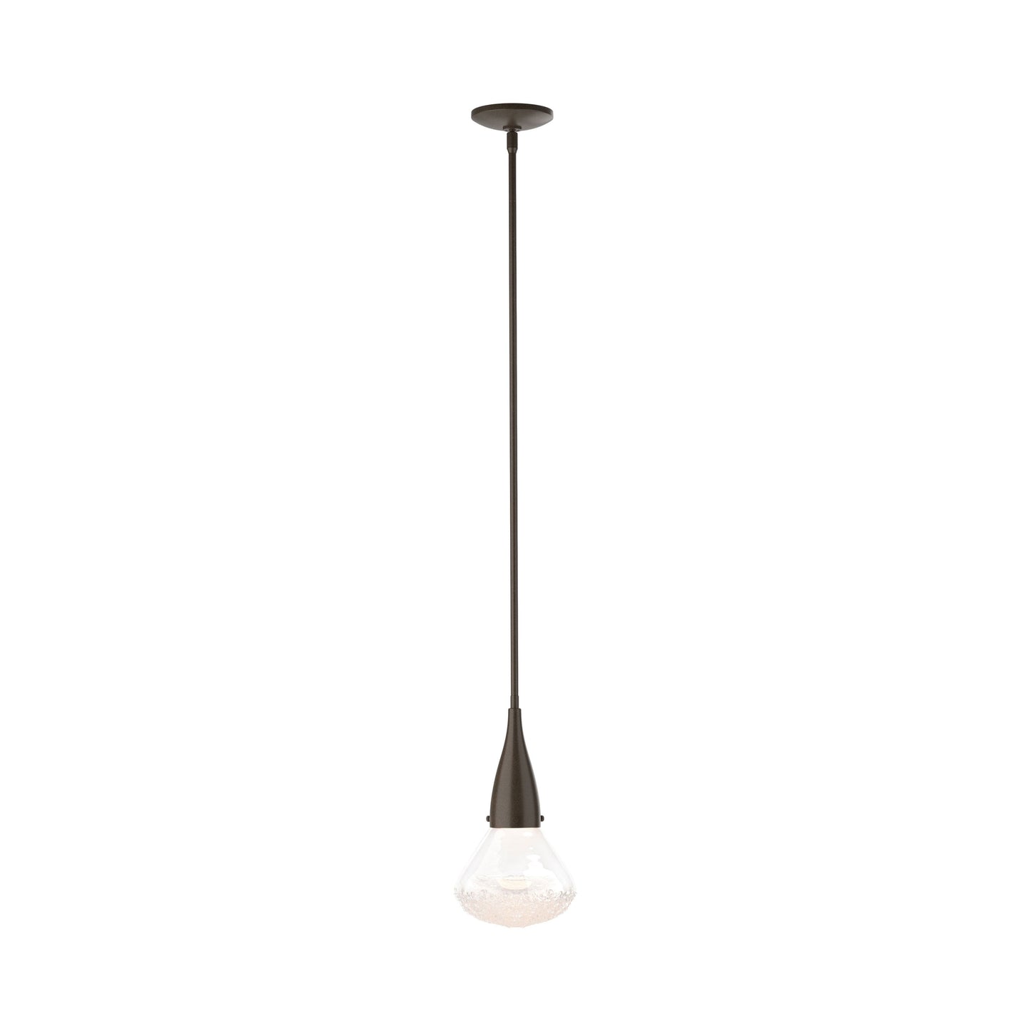 Fritz Single Pendant Light in Bronze.