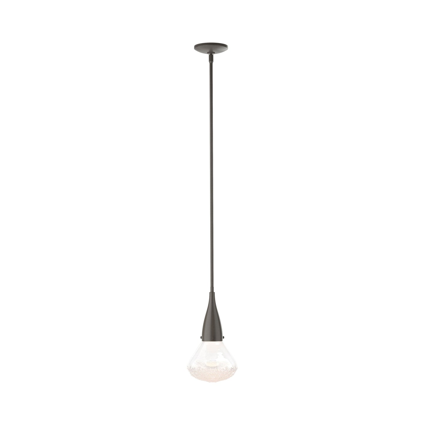 Fritz Single Pendant Light in Dark Smoke.
