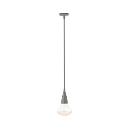 Fritz Single Pendant Light in Natural Iron.