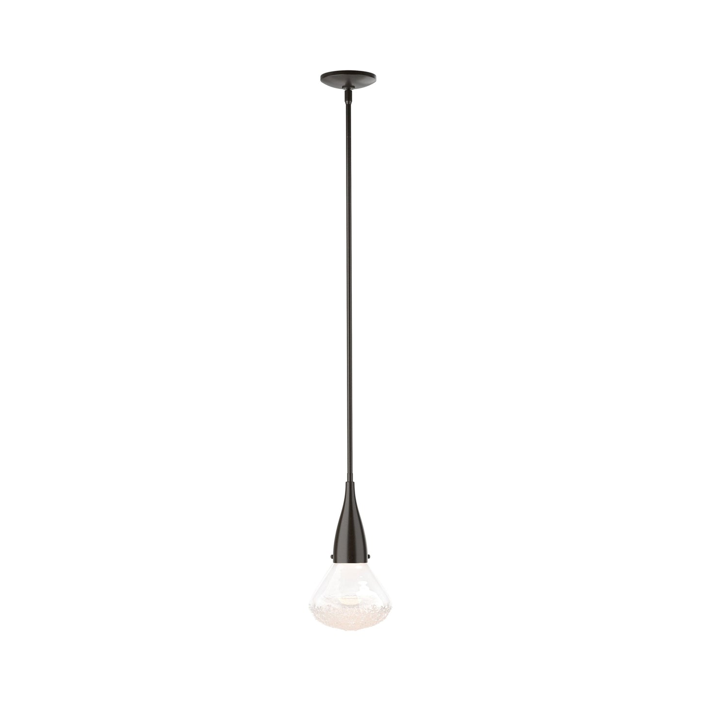 Fritz Single Pendant Light in Oil Rubbed Bronze.