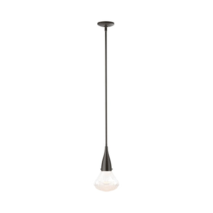 Fritz Single Pendant Light in Oil Rubbed Bronze.