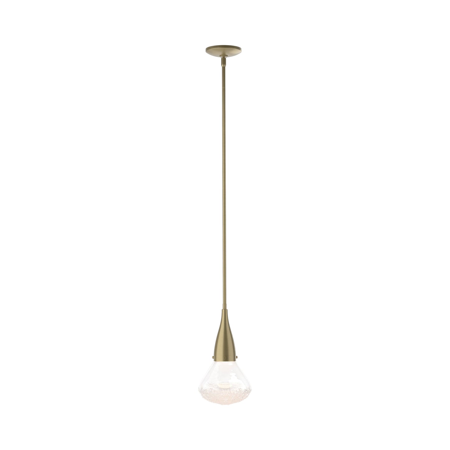 Fritz Single Pendant Light in Soft Gold.