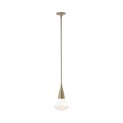 Fritz Single Pendant Light in Soft Gold.