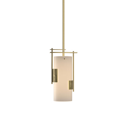 Fullered Impressions Pendant Light in Modern Brass.