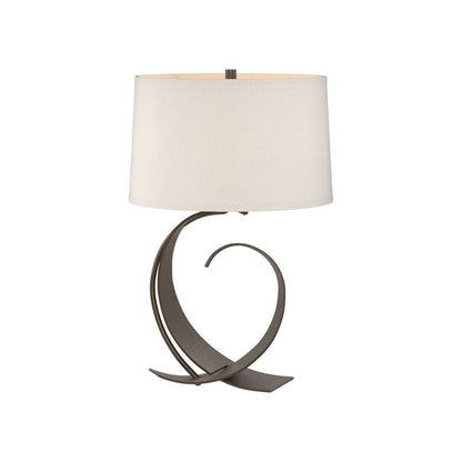 Fullered Impressions Table Lamp in Bronze/Flax (Medium).