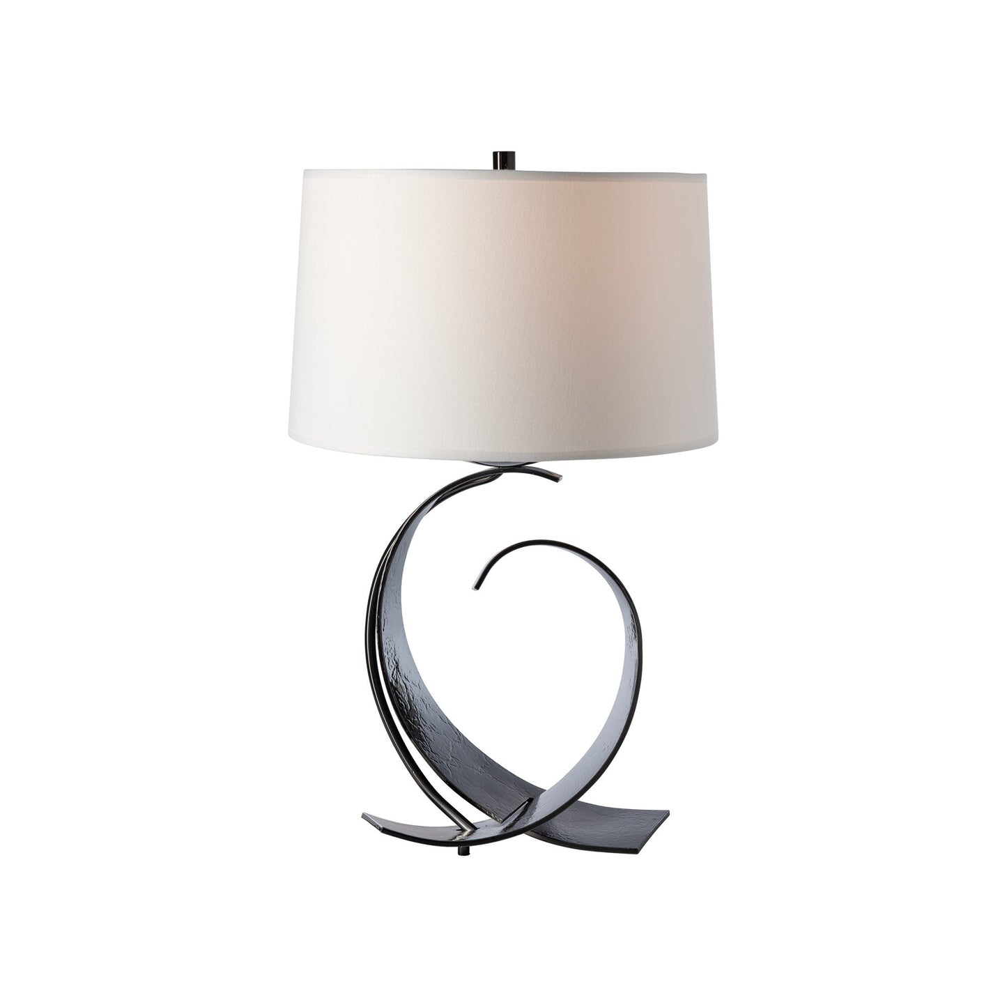 Fullered Impressions Table Lamp in Ink/Natural Anna (Medium).