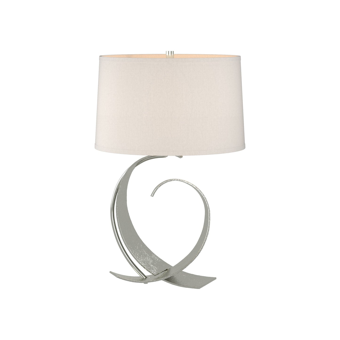Fullered Impressions Table Lamp in Sterling/Flax (Medium).