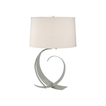 Fullered Impressions Table Lamp in Sterling/Flax (Medium).