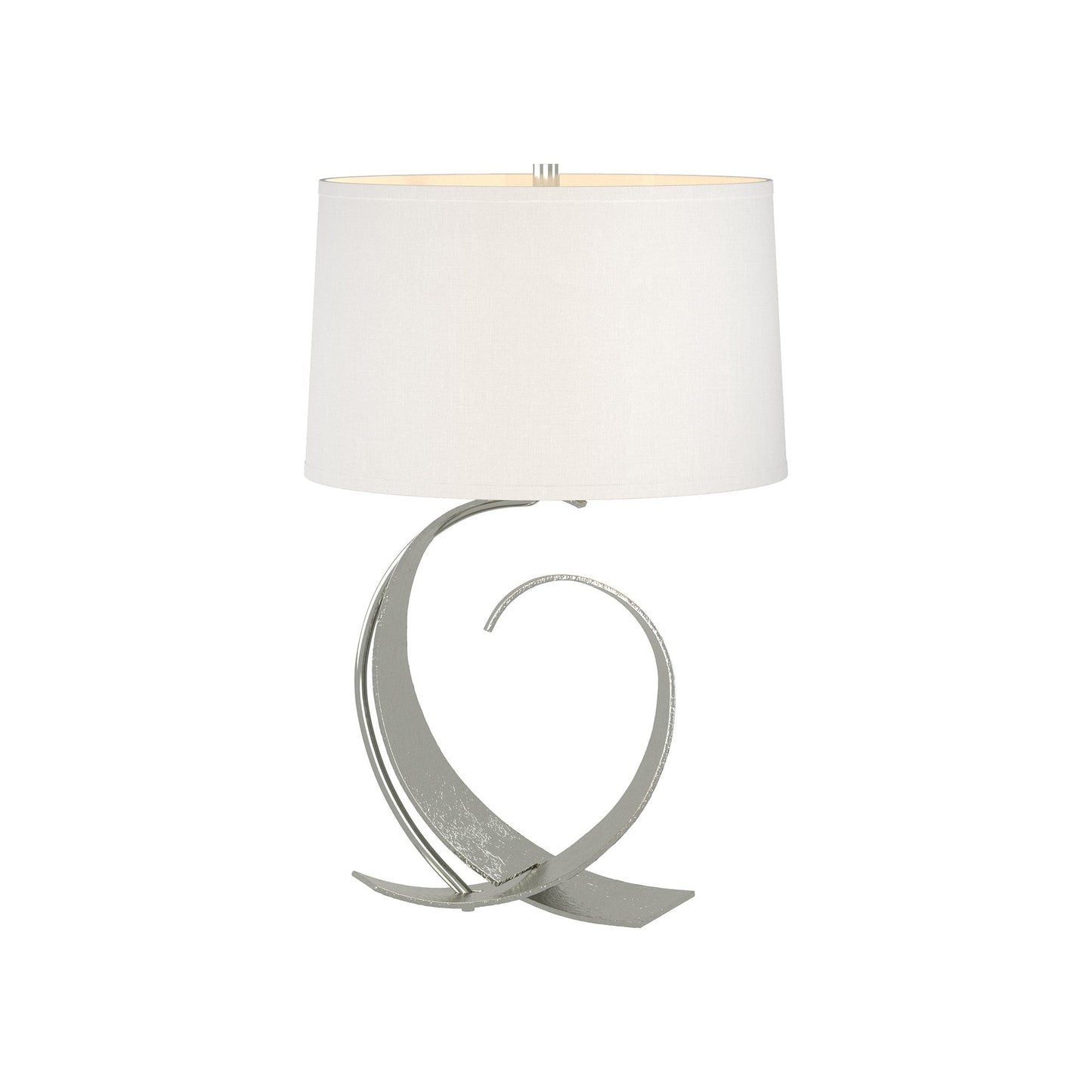 Fullered Impressions Table Lamp in Sterling/Natural Anna (Medium).
