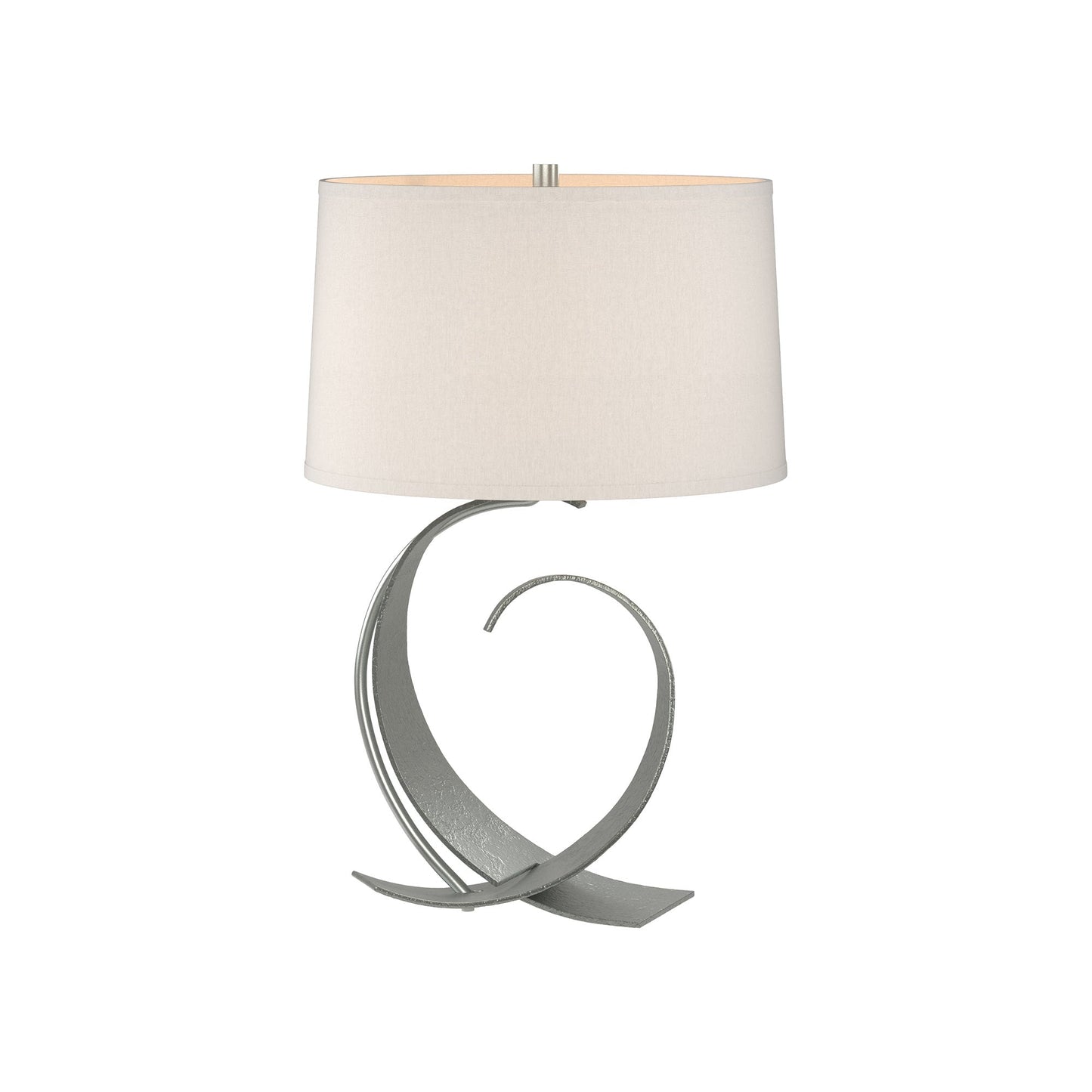 Fullered Impressions Table Lamp in Vintage Platinum/Flax (Medium).