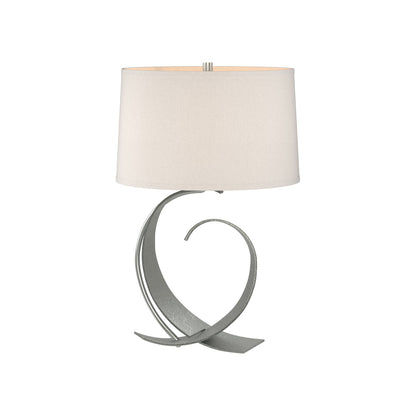 Fullered Impressions Table Lamp in Vintage Platinum/Flax (Medium).