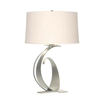 Fullered Impressions Table Lamp in Vintage Platinum/Flax (Large).