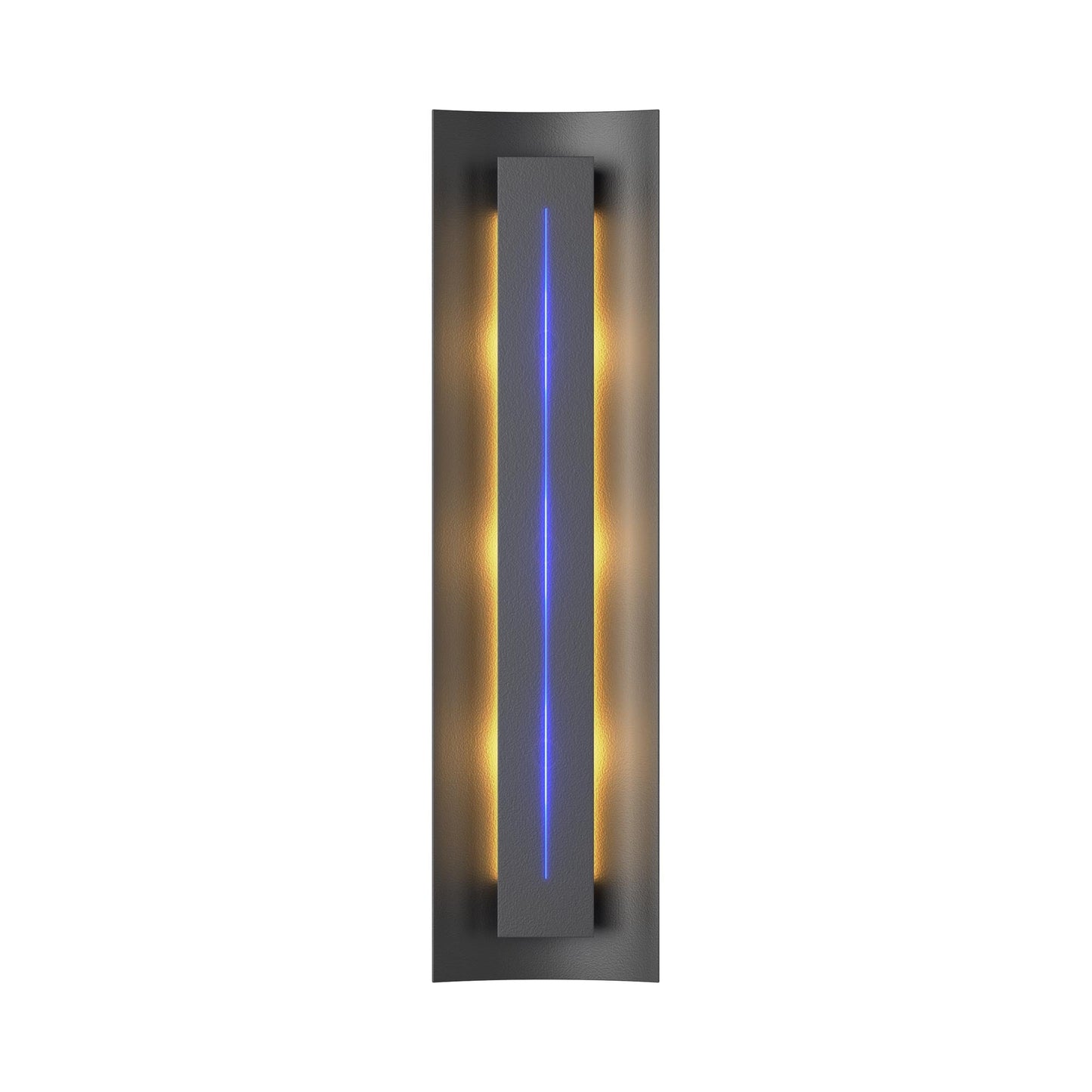 Gallery 217635 Wall Light in Black/Blue Glass.