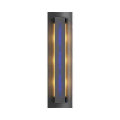 Gallery 217635 Wall Light in Black/Blue Glass.