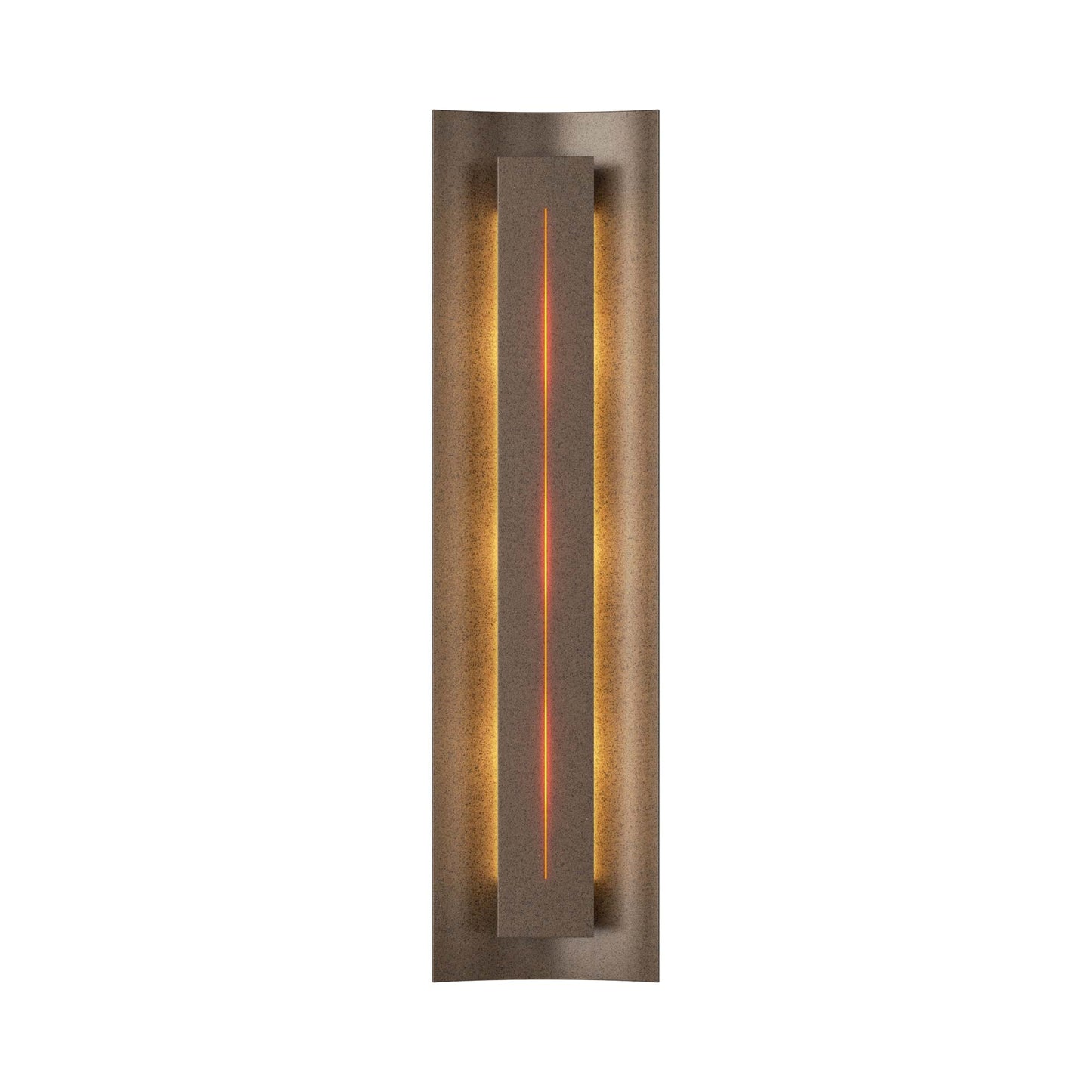 Gallery 217635 Wall Light in Bronze/Amber Glass.