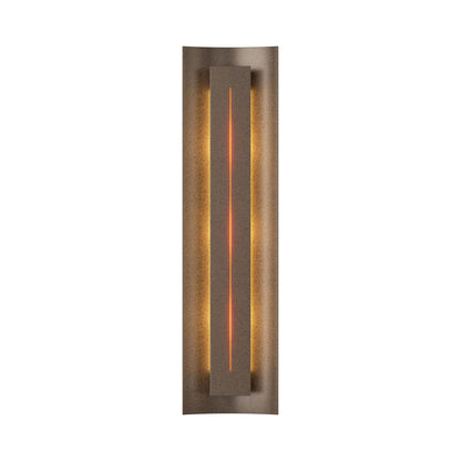 Gallery 217635 Wall Light in Bronze/Amber Glass.
