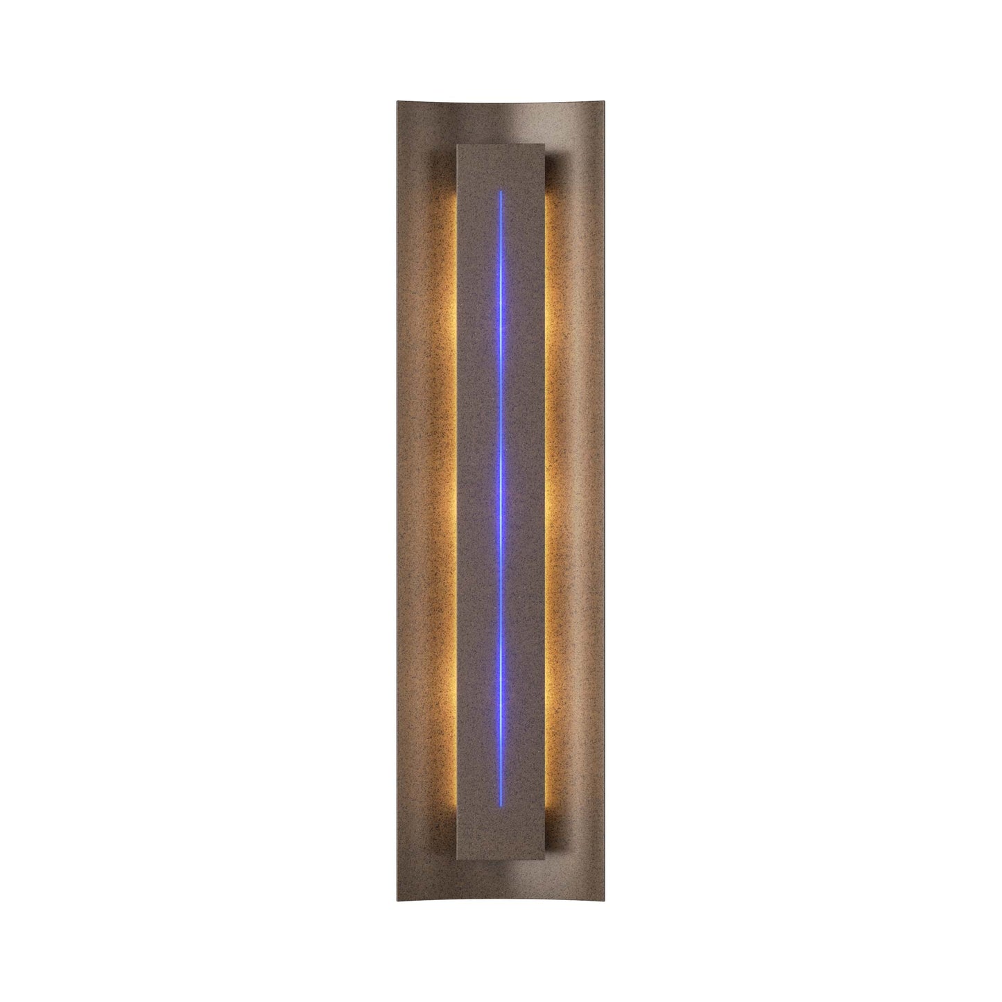 Gallery 217635 Wall Light in Bronze/Blue Glass.