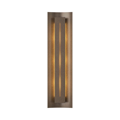 Gallery 217635 Wall Light in Bronze/Ivory Art Glass.